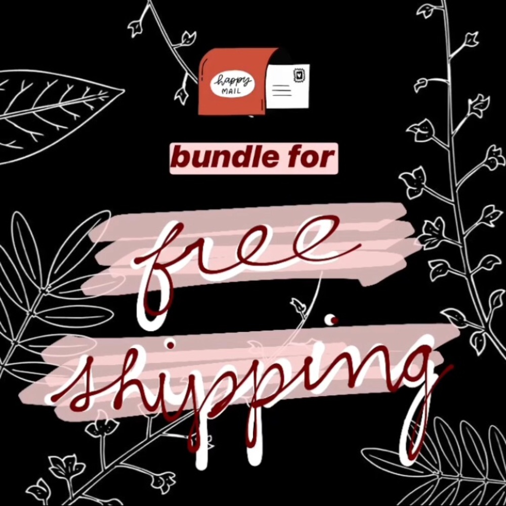 Free shipping on bundles! ($20 or over)